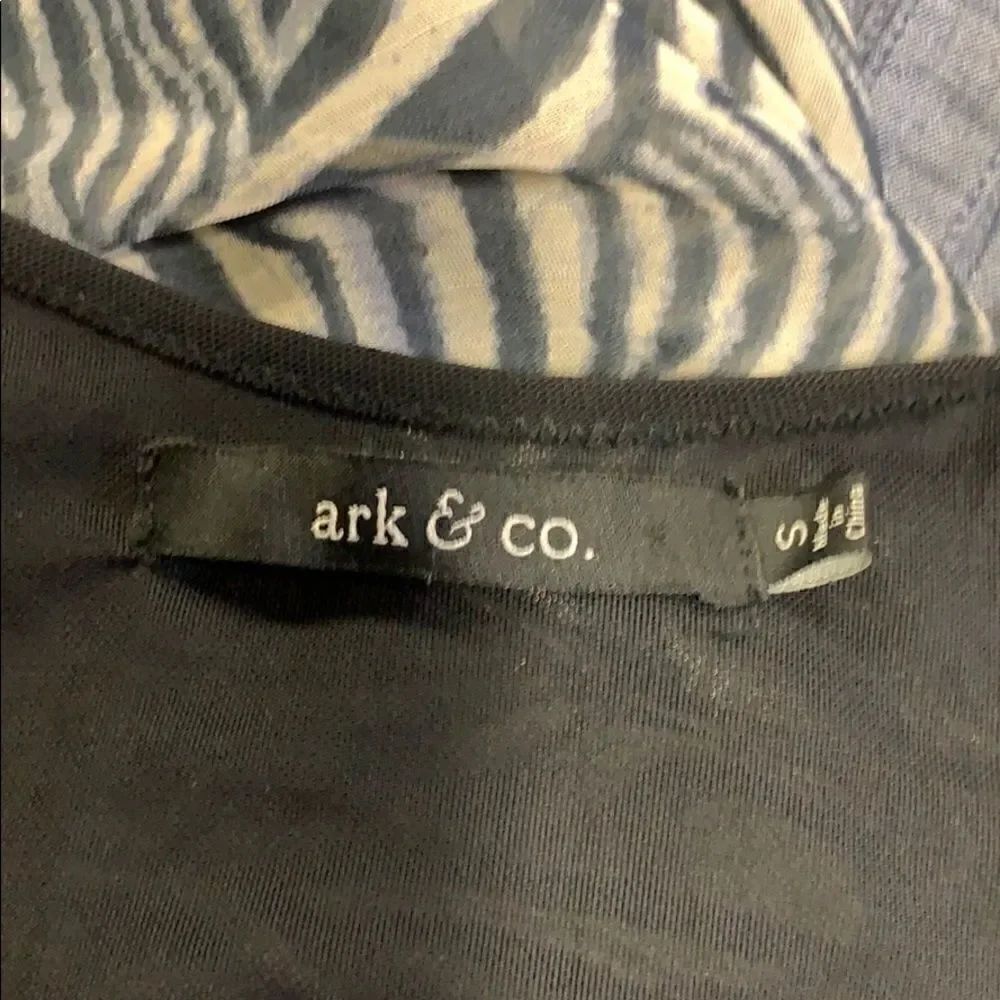 Ark & Co. zip up the side dress or top black lined - Picture 2 of 8